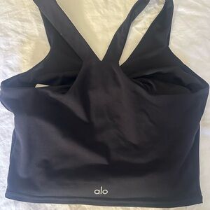 ALO Yoga Black Crop Top